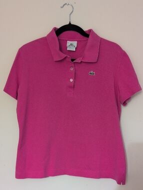 Lacoste Short Sleeve Polo with Green Crocodile